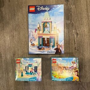 LEGO Disney Princess Building Set of 3.  Frozen and Belle, Girl Gifts LEGO 5+